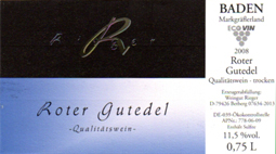 Roter Gutedel Bio
